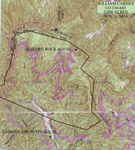 TOPO BAKER'S ROCK HOUSE